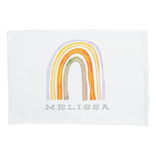De Cojín Cuidado arcoiris dibujo almohada manga funda (Anverso)