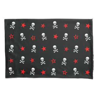 De Cojín [ Estrellas + calaveras + huesos cruzados ] Funda 