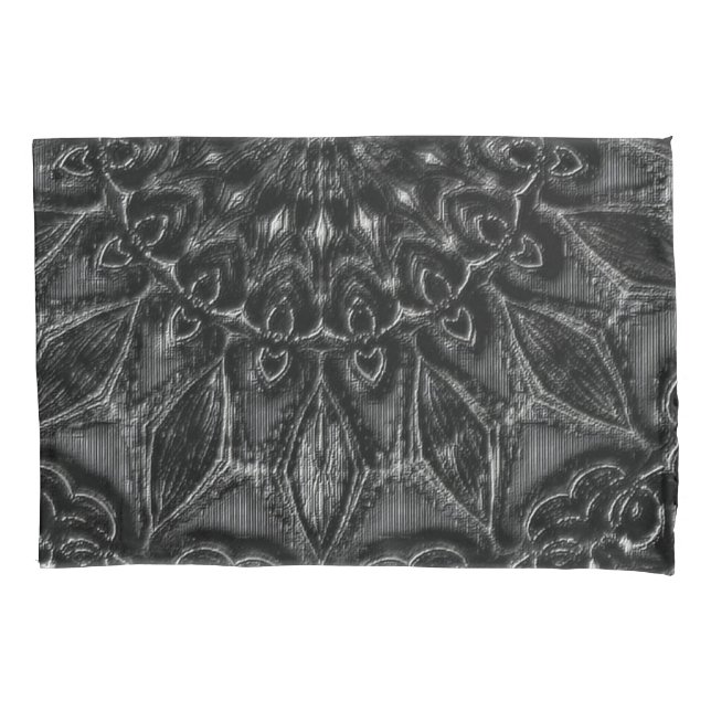 De Cojín Funda Charcarbón Mandala Pillow (Anverso)