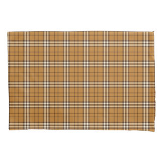 De Cojín Funda Gold Tartan Pillow