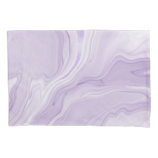De Cojín Funda Lilac Marble Pillow