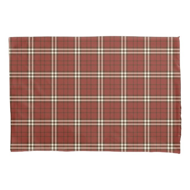 De Cojín Funda Red Tartan Pillow (Anverso)