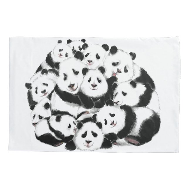 De Cojín Funny Panda Pillow Funda (Reverso)