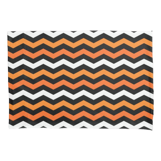 De Cojín Halloween Chevron Plaid Pillow Funda (Anverso)