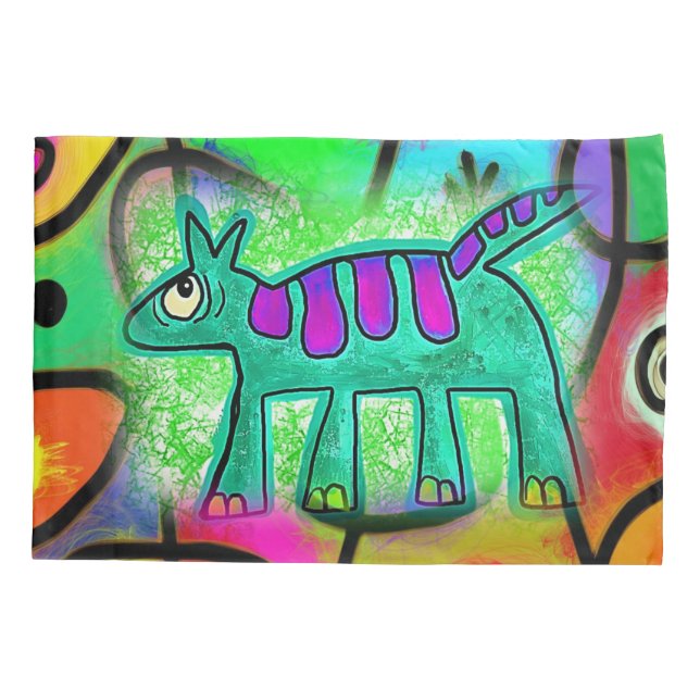 De Cojín Perro caprichoso Funda (Reverso)