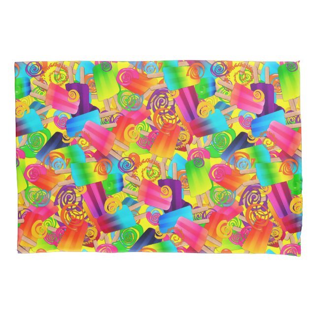 De Cojín Popsicle Swirls CKC, FUNDA amarillo-PILAR SET (Anverso-izquierdo)