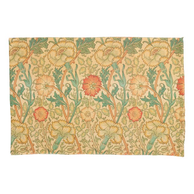 De Cojín Rosa y Rosa por William Morris Pillow Funda (Anverso)
