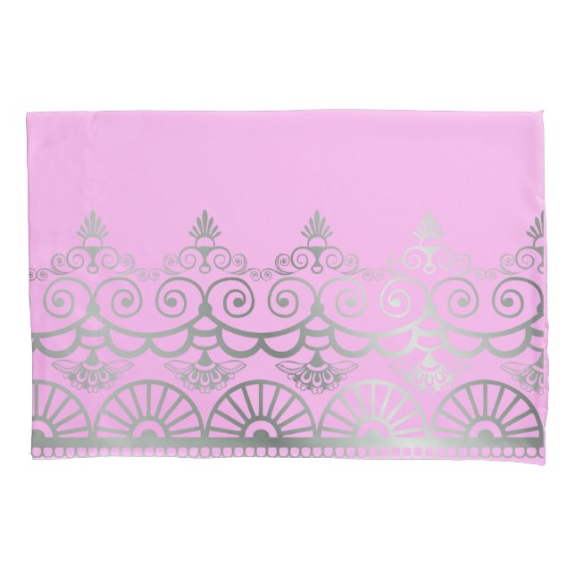 De Cojín Silver Mehndi - Funda Pillow (Anverso)