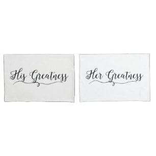 De Cojín "Su grandeza y su grandeza" Funda Pillow