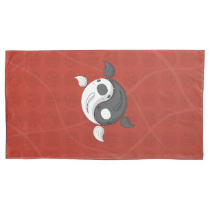 De Cojín Yin y Yang el Funda del Pillow Koi