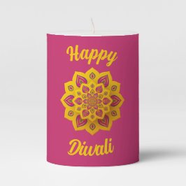 De Columna Vela del pilar Diwali Rangoli