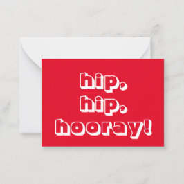 De Consejos ¡cadera, cadera, hurra! Felicitaciones, tarjeta bl