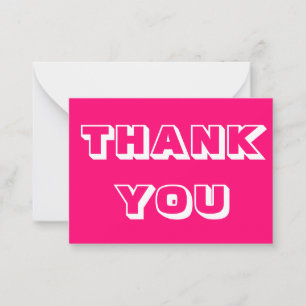 De Consejos Gracias, gracias, tarjeta blanca rosa caliente
