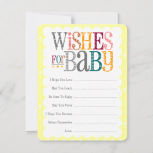 De Consejos Lil Foxie Cub - Tarjeta "Wiers For Baby"
