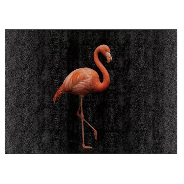 De Cortar Black 4 Luxe Cristal tabla Flamingo Rosa (Anverso)