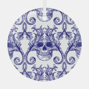 De Cristal damasco bohemio, adorno sin costura.