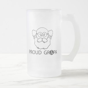 De Cristal Esmerilado Abuelo Orgulloso Taza Helada