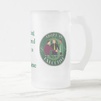 De Cristal Esmerilado Adopte una taza helada ejecutivo