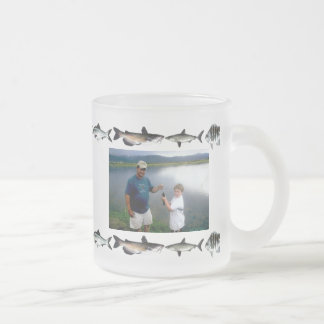 De Cristal Esmerilado Algo es taza helada personalizada a pescado