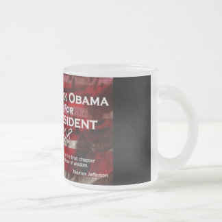 De Cristal Esmerilado Barack Obama heló la taza