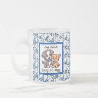 De Cristal Esmerilado Bluebird Bliss Mug: Crea tu única taza