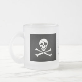 De Cristal Esmerilado Charla como una taza del día del pirata