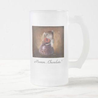 De Cristal Esmerilado ¡… Chocolate Mmmm! Taza