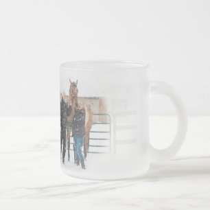 De Cristal Esmerilado Cindy y taza irlandesa - diseño D