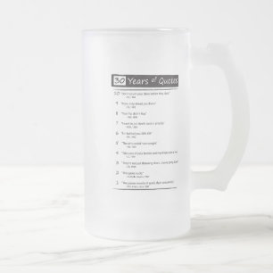 De Cristal Esmerilado citas en una taza escarchada - modificada para