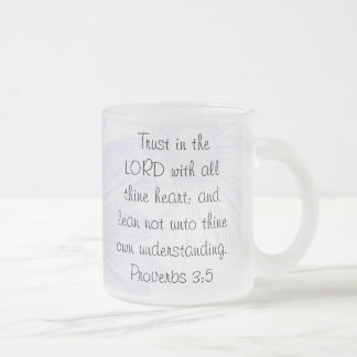 De Cristal Esmerilado Confianza en la taza helada SEÑOR