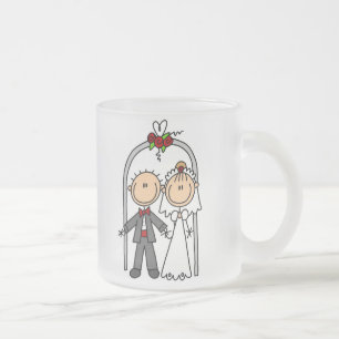 De Cristal Esmerilado Conseguir la taza casada
