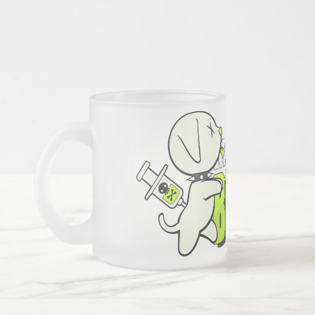 De Cristal Esmerilado ¡Debe tener CEREBROS! Taza helada (Izquierda)