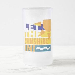 De Cristal Esmerilado Dejemos que el sol brille en la taza