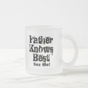 De Cristal Esmerilado El padre sabe la mejor taza
