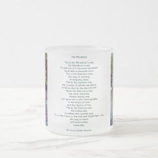 De Cristal Esmerilado El Wonderer - por Ruth Calder Murphy - taza