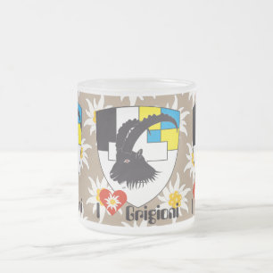 De Cristal Esmerilado Graubünden Grischun Grigioni taza