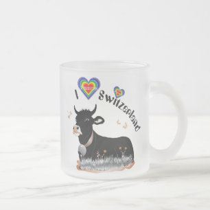 De Cristal Esmerilado I Switzerland love taza