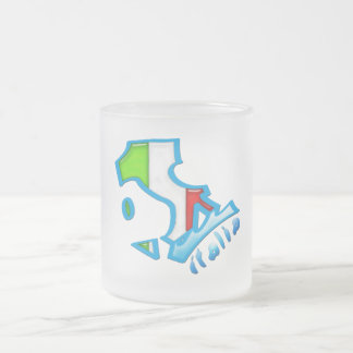 De Cristal Esmerilado Italiano helada patinaje artístico la taza