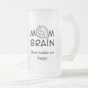 De Cristal Esmerilado La cerveza me hace la taza feliz