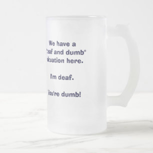 De Cristal Esmerilado La taza del DEB