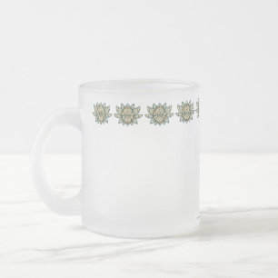 De Cristal Esmerilado La taza del loto