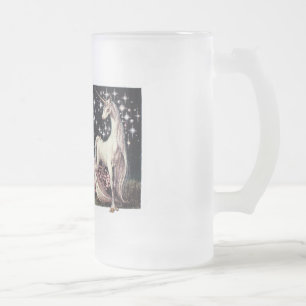 De Cristal Esmerilado La Taza del Unicornio