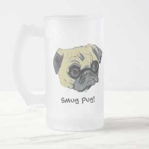 De Cristal Esmerilado La taza helada perro presumido del barro amasado