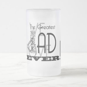 De Cristal Esmerilado La taza más grande del papá nunca
