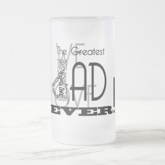 De Cristal Esmerilado La taza más grande del papá nunca