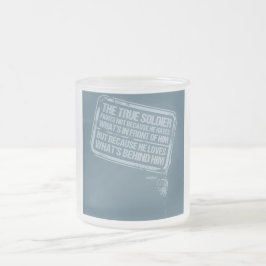 De Cristal Esmerilado La taza verdadera del soldado