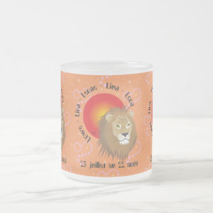 De Cristal Esmerilado Lion 23 juillet au 22 août taza