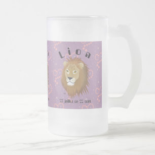 De Cristal Esmerilado Lion 23 juillet au 22 août taza