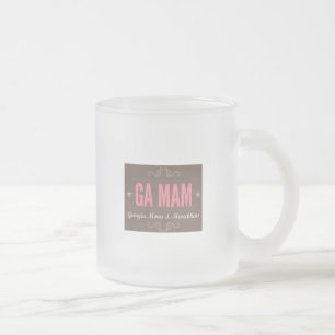 De Cristal Esmerilado Mamáes del GA y taza helada Munchkins