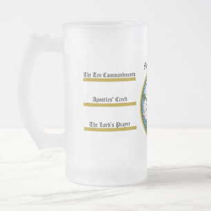 De Cristal Esmerilado Martin Luther se bebe la taza
